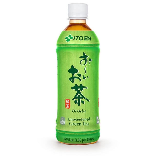 Ilto en Oi Ocha Green Iced Tea.